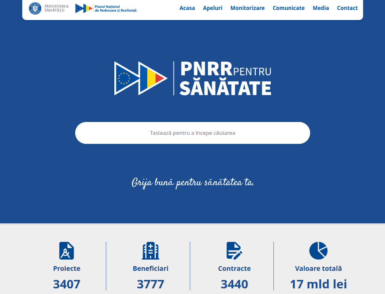 PNRR pentru sănătate logo image
